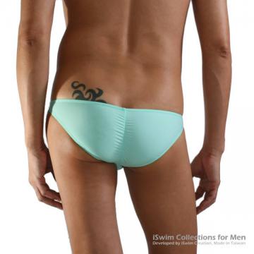 Ultra low rise wrinkle 3/4 back bikini rear style