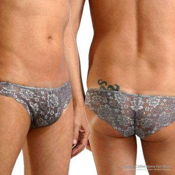 Mens sexy lace bikini underpants (3/4 back) - 0 (thumb)