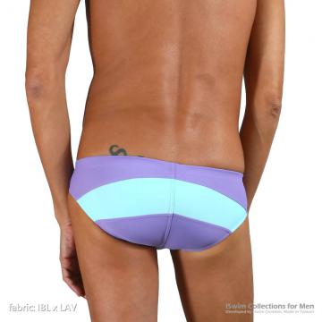 sports swim briefs in grid colors - 6 (thumb)