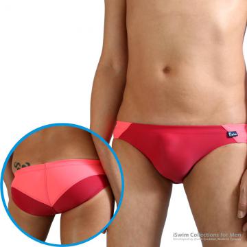 sports swim briefs in grid colors