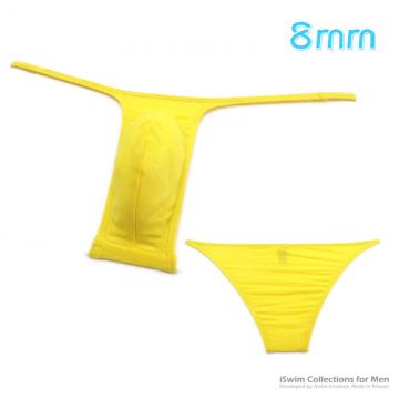 Narrow straight pouch string bikini