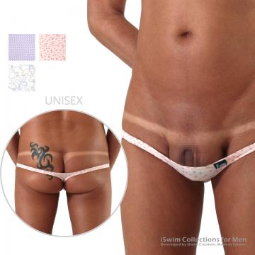 TOP 3 - Barely cover unisex extreme mini Y-back thong ()