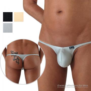 Metallic lifting pouch string thong