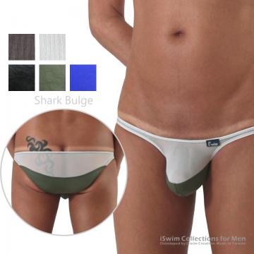 Shark bulge mesh bikini in match color - 0 (thumb)