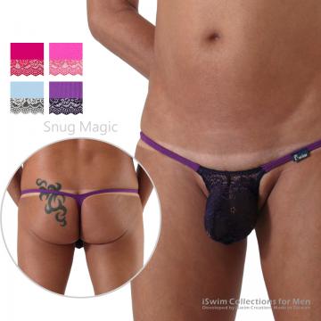 TOP 5 - Magic lace bulge string thong underwear (V-string) ()