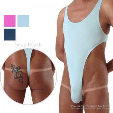 TOP 3 - Snug pouch bodysuit thong leotard ()