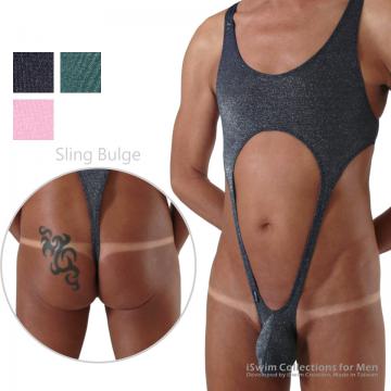 Sling swing bulge bodysuit thong leotard - 0 (thumb)
